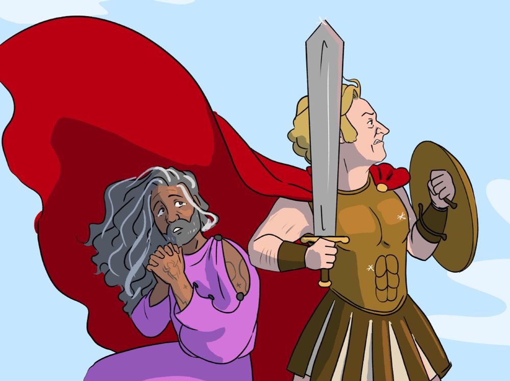 Close-up of the first image, focusing on Ed and Stede.