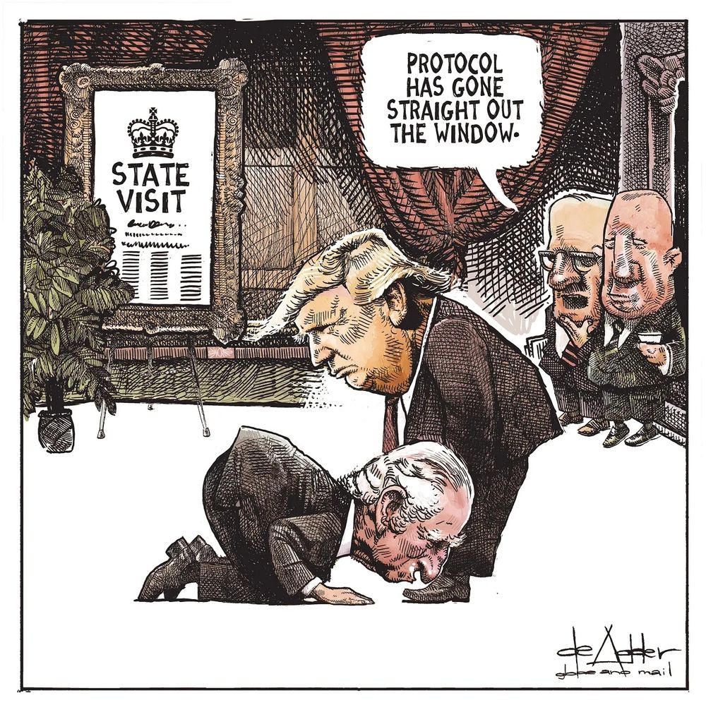 Political cartoon by de Adder 