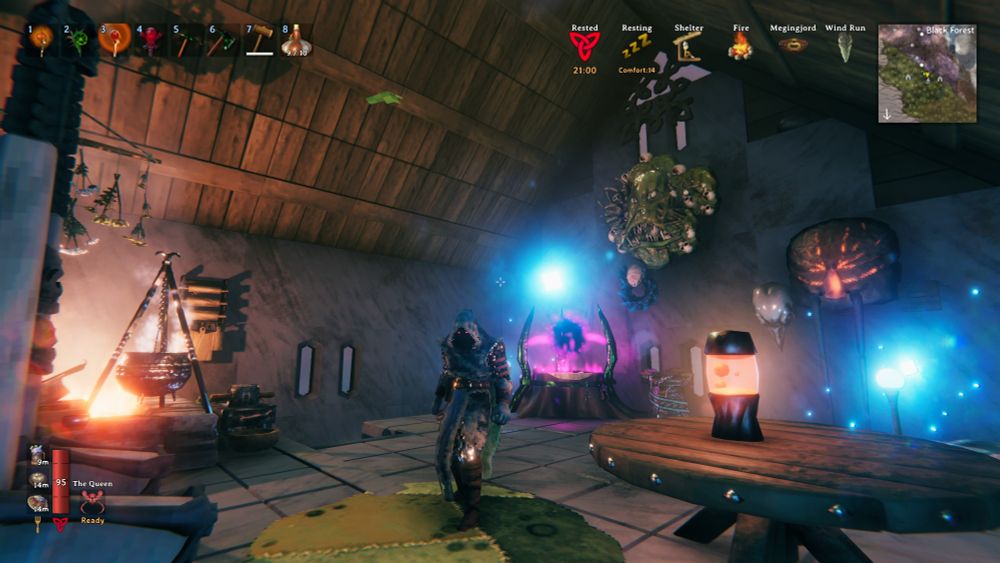 Valheim upstairs building of a custom base