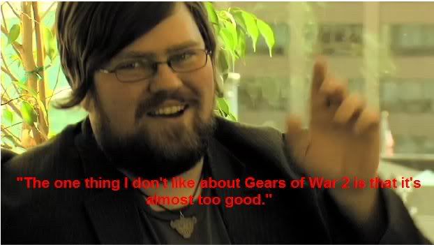 The one thing I don’t like about gears of war 2 is that it’s almost too good