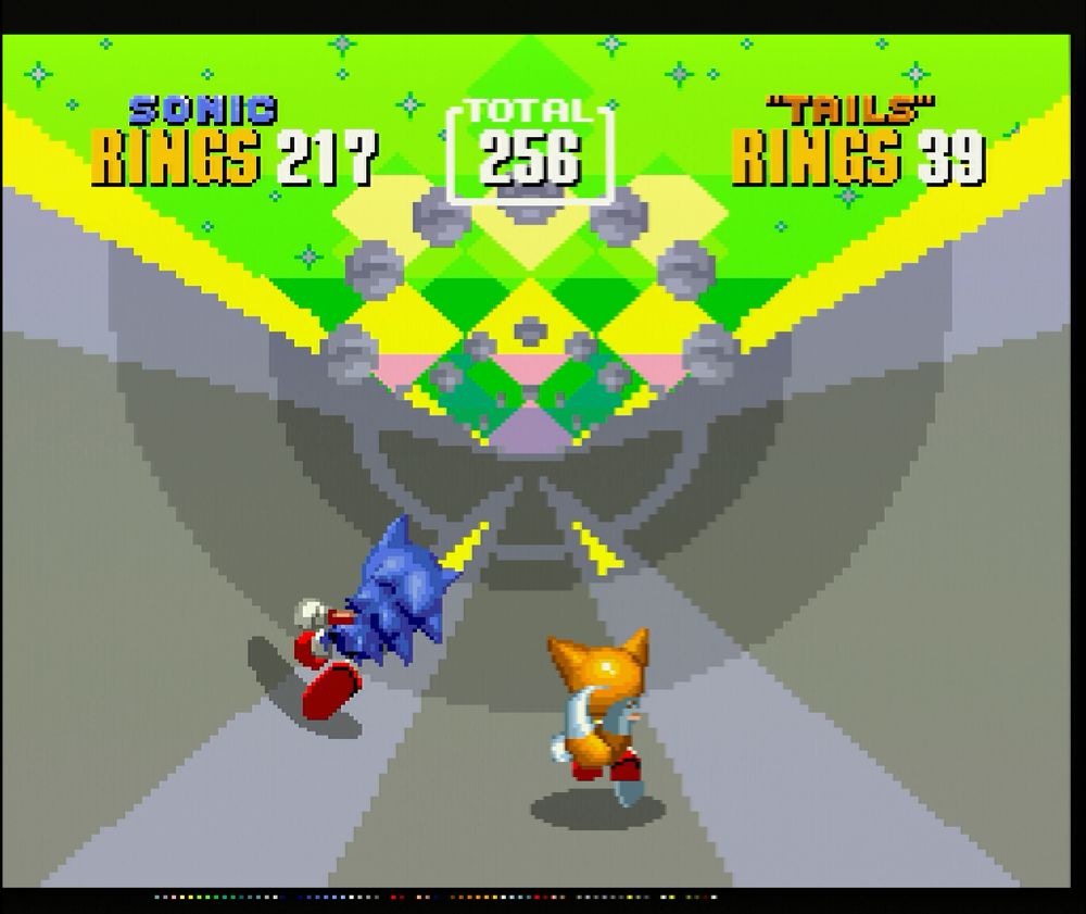 Sonic 2 half-pipe bonus stage