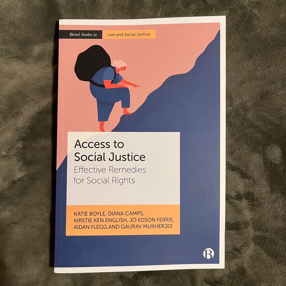 A copy of the book “Access to Social Justice : Wffectuve Remedies for Social Rights” 