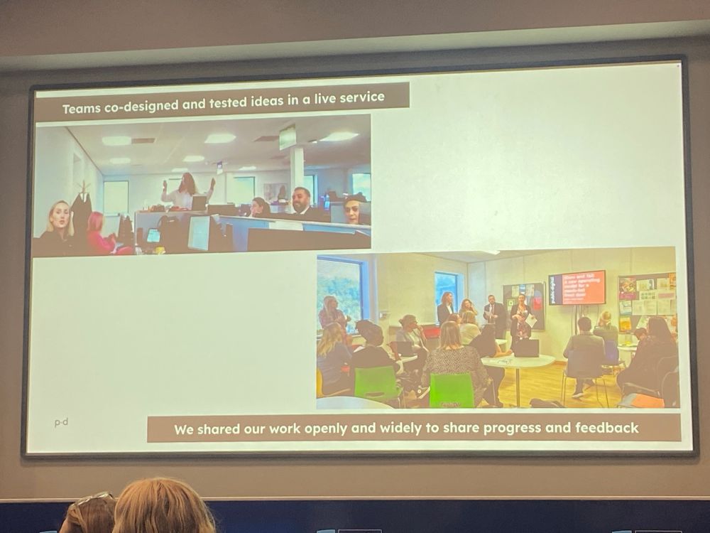 A slide from a presentation about test and learn work in Nottingham
