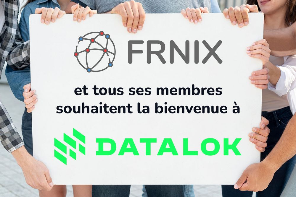 Image annonçant le fait que Datalok deviens membre de frnix.
