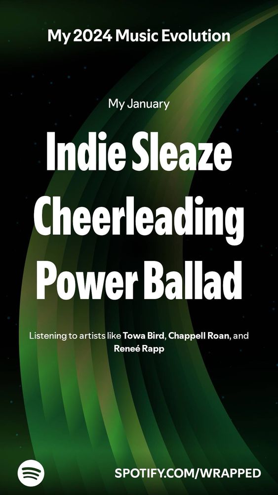 indie sleaze
cheerleading 
power ballad 
black and green background 