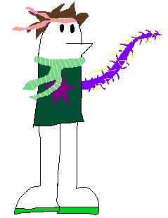 Homestar Runner as young Joseph Joestar (AKA "The Joestar Runner") shooting out a Hamon-infused Hermit Purple vine.