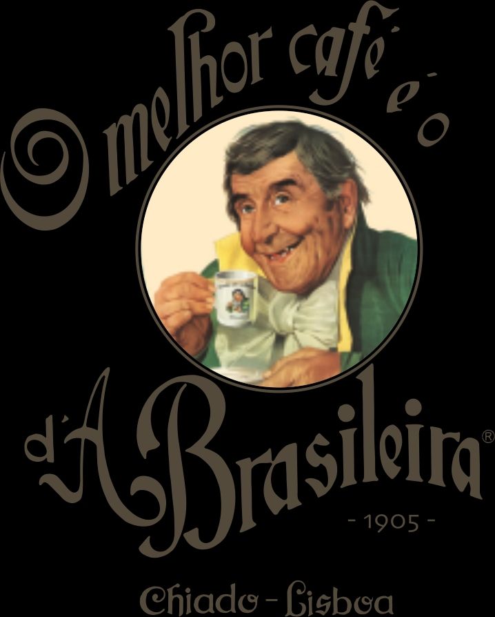 propaganda do café a brasileira, de lisboa, em que se lê "o melhor café é o d'a brasileira"
