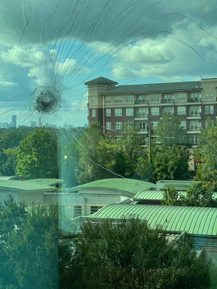 Bullet holes at cdc