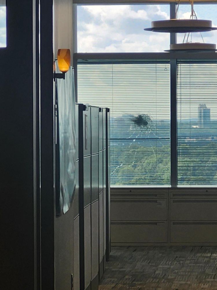 Bullet holes at cdc