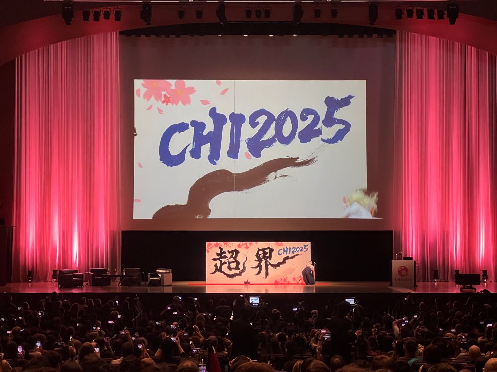 Stage for the opening keynote of the CHI 2025 conference.