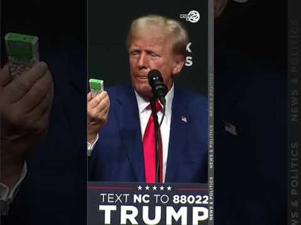 TRUMP RALLY HIGHLIGHT: Tic Tac depiction of inflation