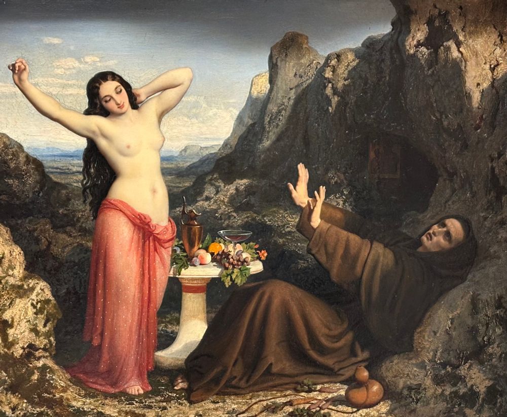 The Temptation of Saint Hilarion by Dominique Louis-Féréol Papety
