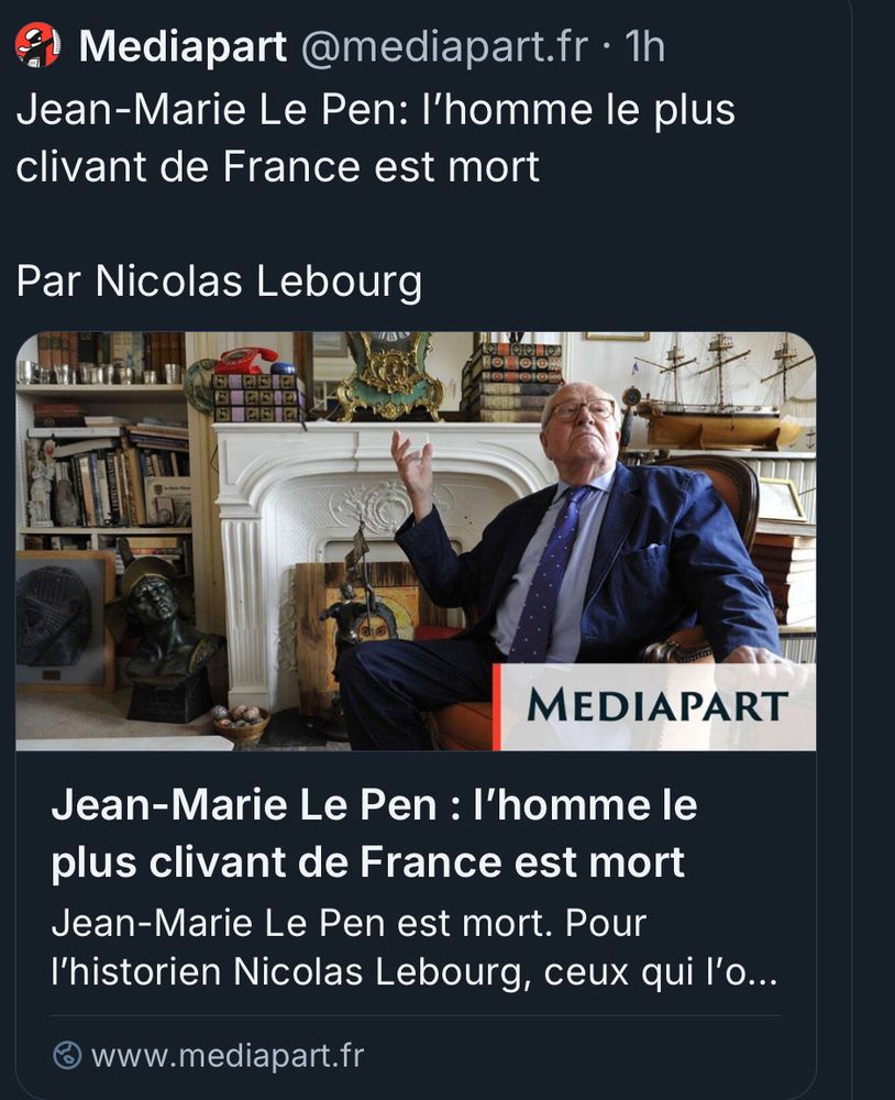 Titre original de l'article: "Jean-Marie Le Pen : l'homme le plus clivant de France est mort"