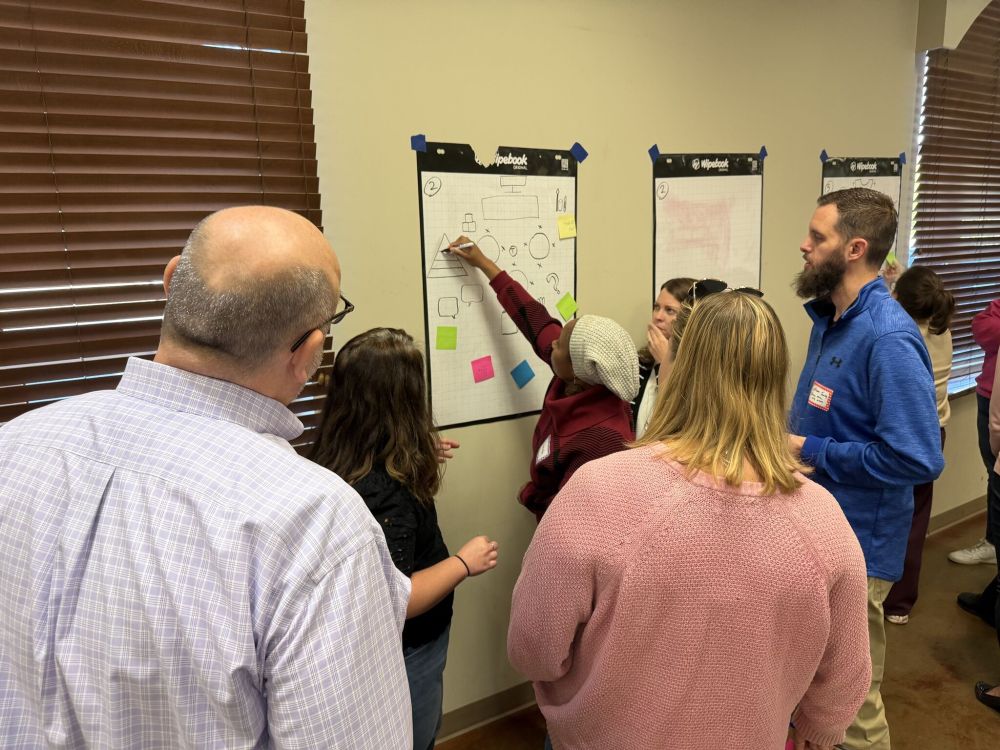 Educators working on task at Wipebook