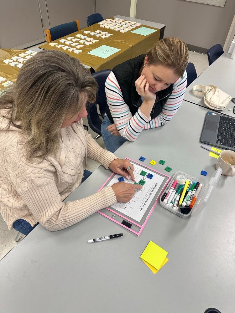 Teachers doing open middle problem