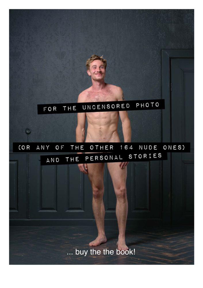 Two pages from the 'Naked the Hague' photo book €49,95 https://nakedthehague.nl