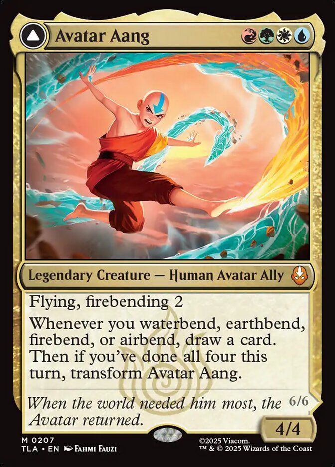 Avatar Aang Magic: The Gathering card