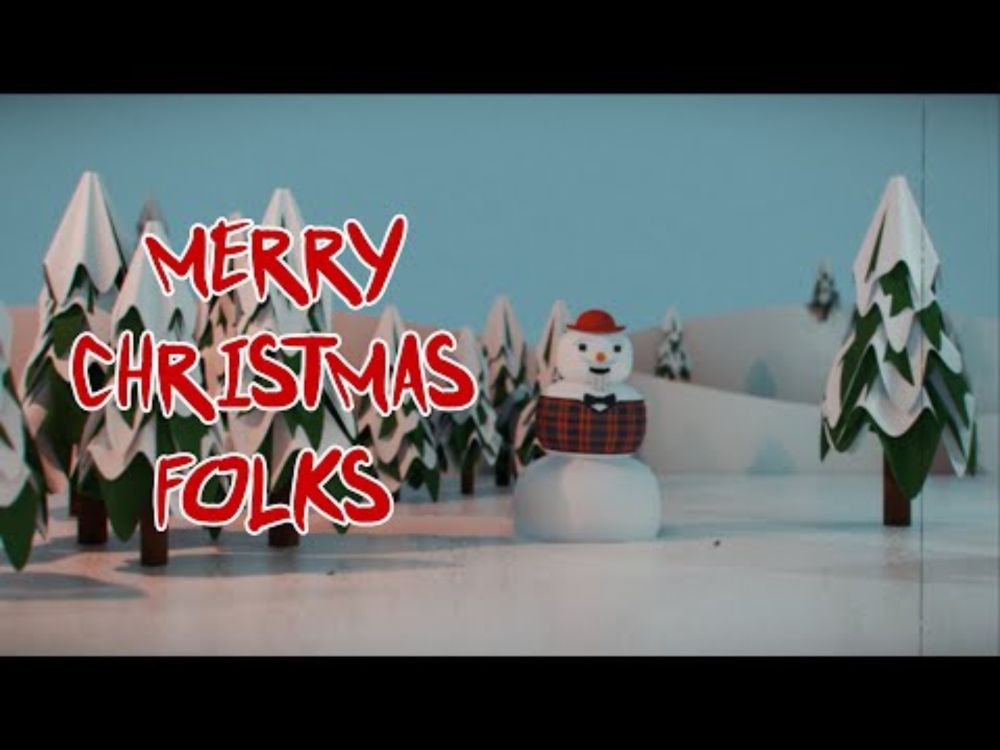Snowman Trash Christmas - Blender Dynamic Paint - Ian Hubert Cover