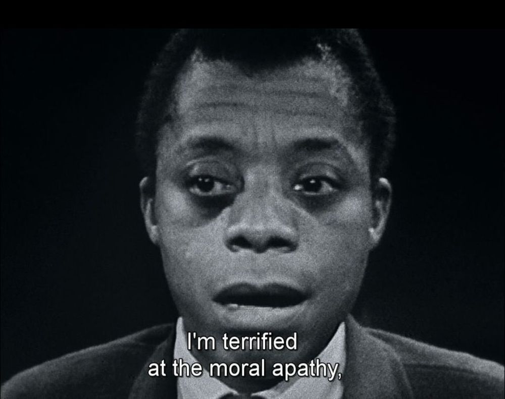 young James Baldwin: “I’m terrified at the moral apathy”