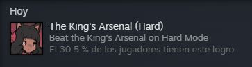 Logro de Steam: The King's Arsenal (Hard)