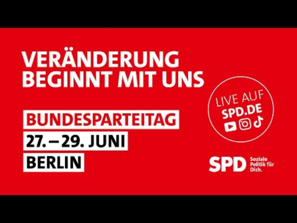 SPD-Parteitag 2025 🔴 LIVE  | Freitag