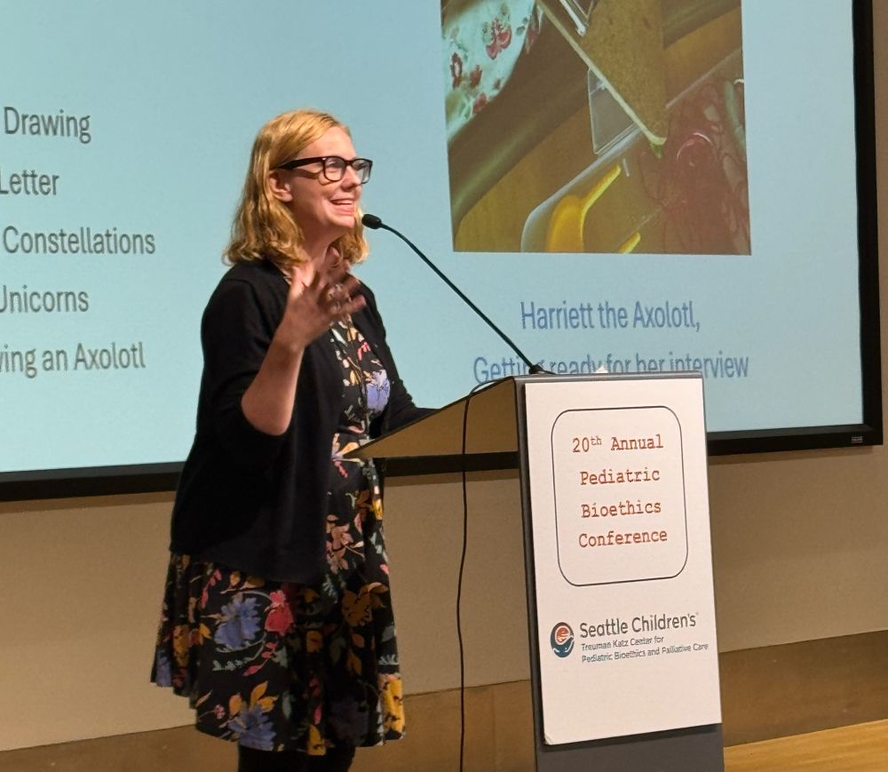 Sierra Nelson speaking at the 2025 Pediatric Bioethics Conference