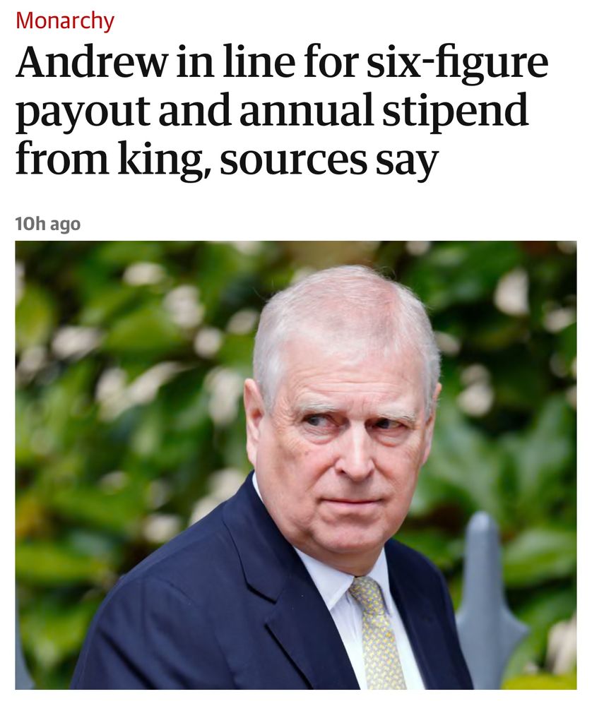 Monarchy
Andrew in line for six-figure payout and annual stipend from king, sources say
10h ago