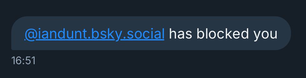 @iandunt.bsky.social has blocked you