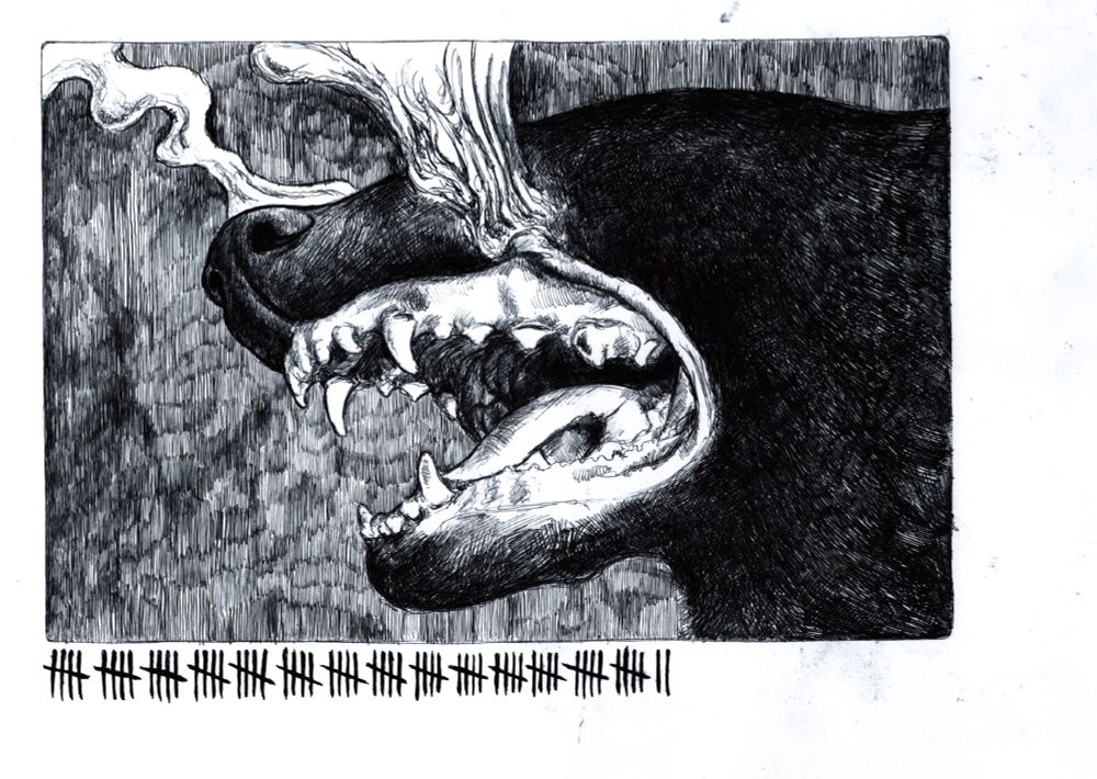 ink drawing, 2024