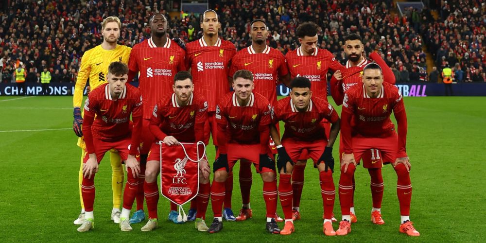 Liverpool starting 11 prior to the 2-0 win vs. Real Madrid in the Champions League
