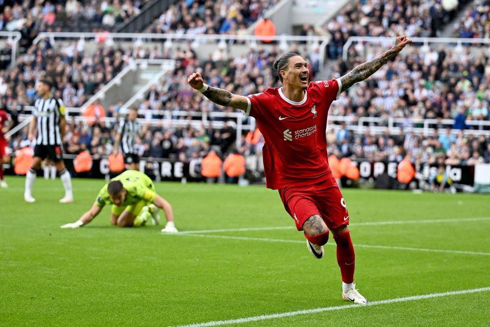 La Pantera celebrating an away goal at St. James’ Park last season.