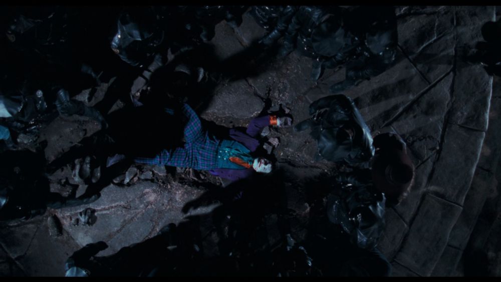 batman 1989 joker laying there dazed and presumably dead