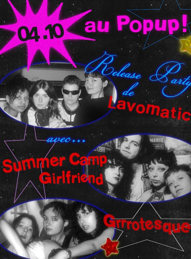 affiche de concert Lavomatic, scgf et Grrrrotesque