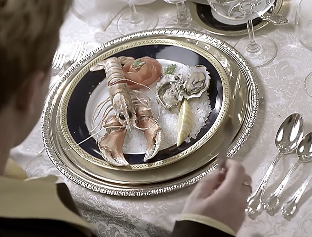 A light selection of seafood on a plate