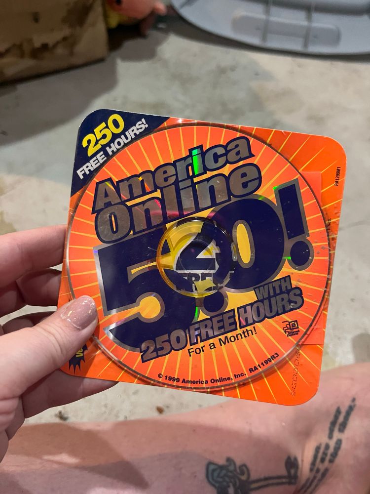 An America online 5.0 CD