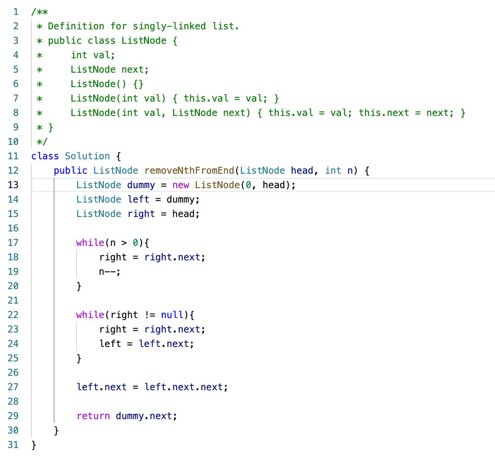 Final Code in Java