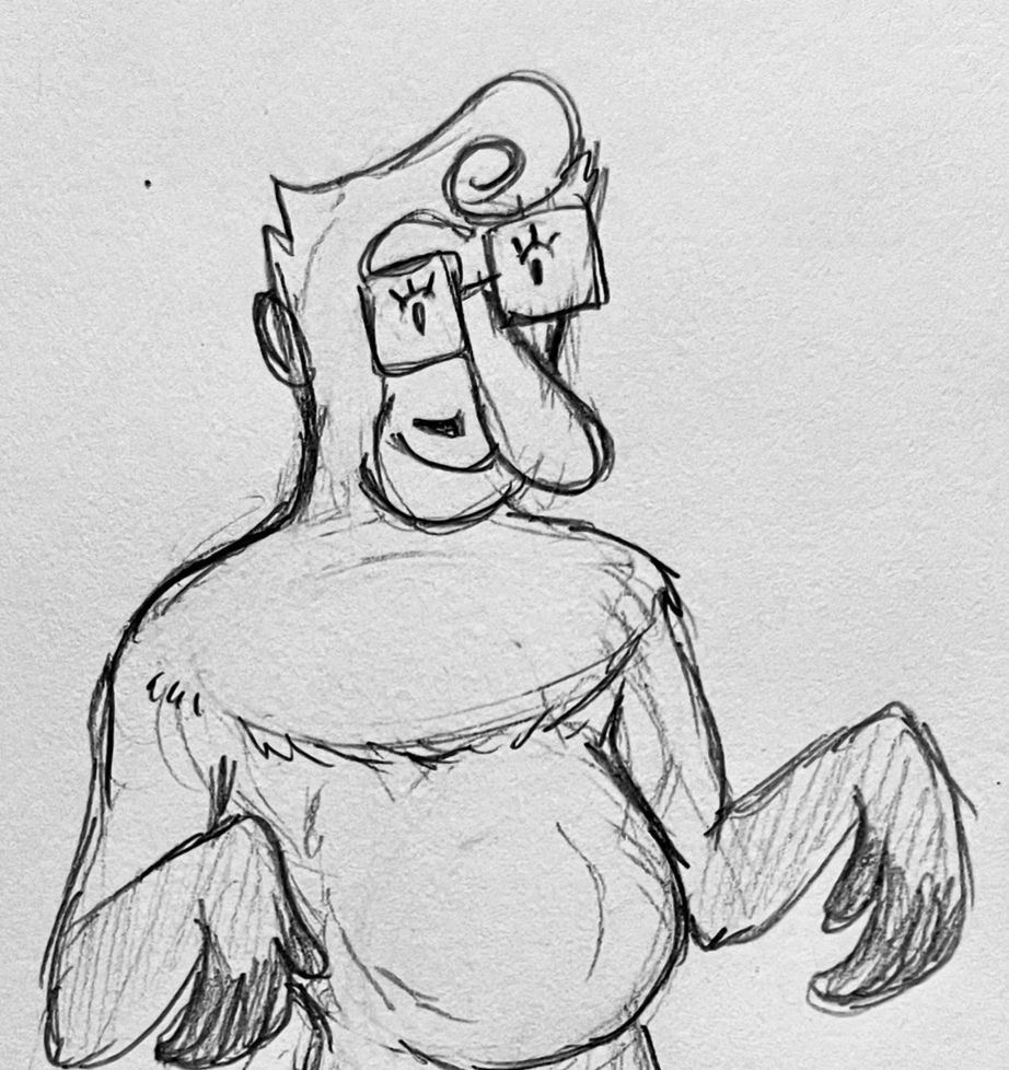 Gomaz as a proboscis monkey