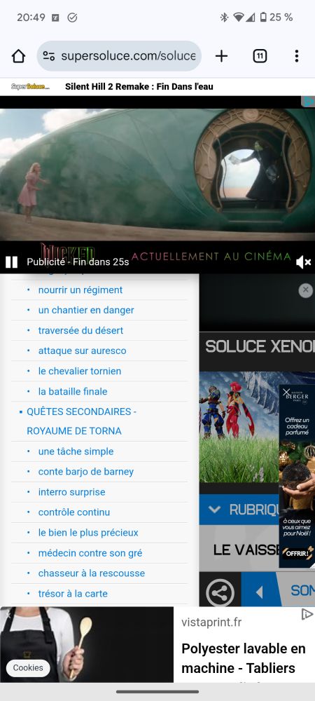 Screenshot of an unusable website full of ads