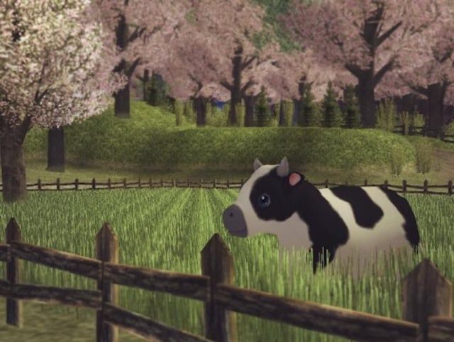 Cow from harvest moon on the gamecube