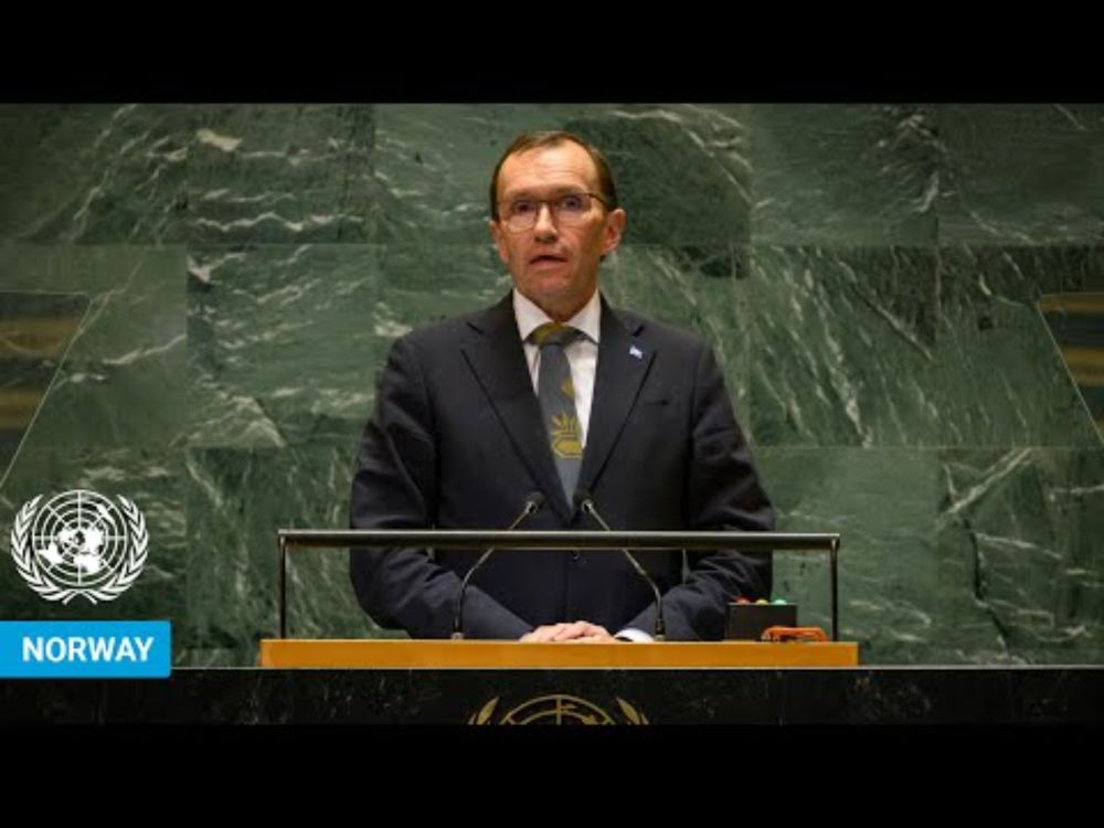 🇳🇴 Norway - Foreign Minister Addresses United Nations General Debate, 79th Session | #UNGA