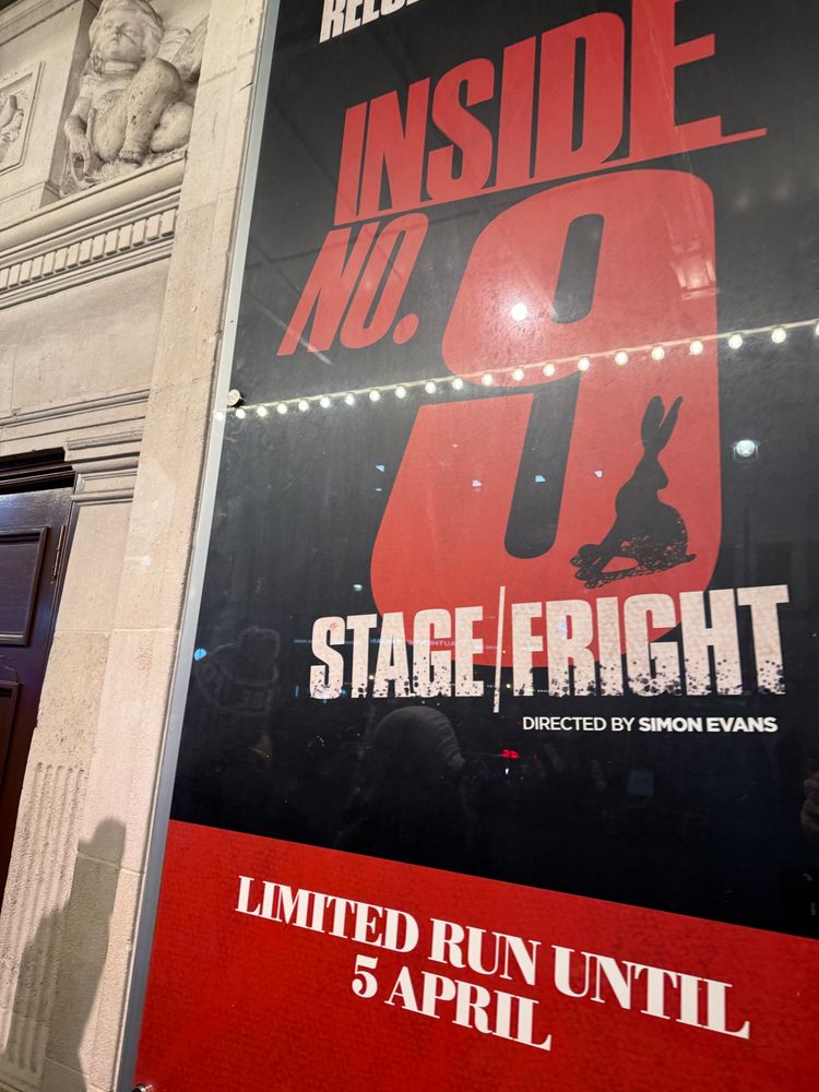 A poster for the theatre show Inside no 9 stage fright. 