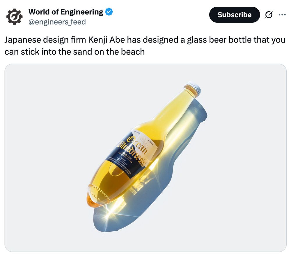 A round bottom beer bottle that looks exactly like a butt plug