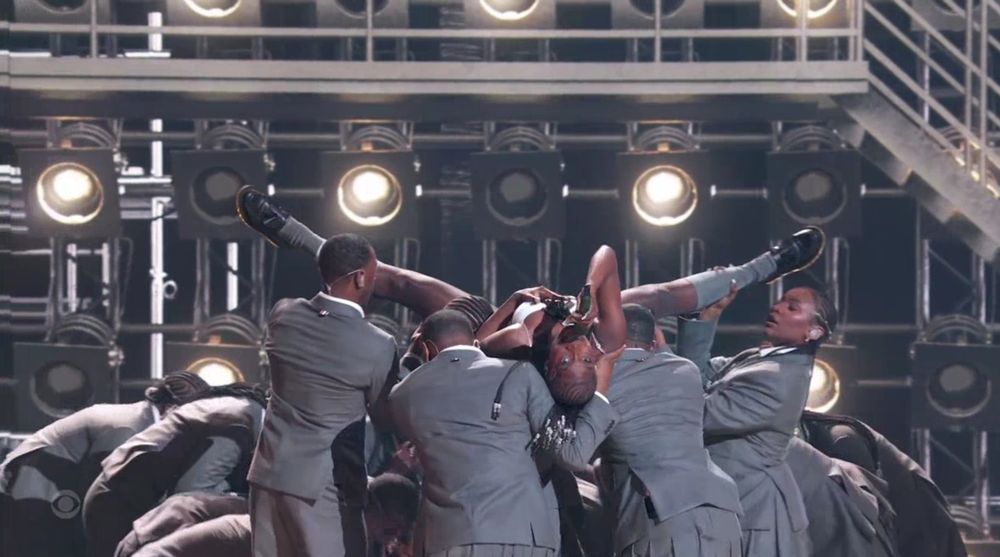 Doechii performing at the 2025 Grammys.