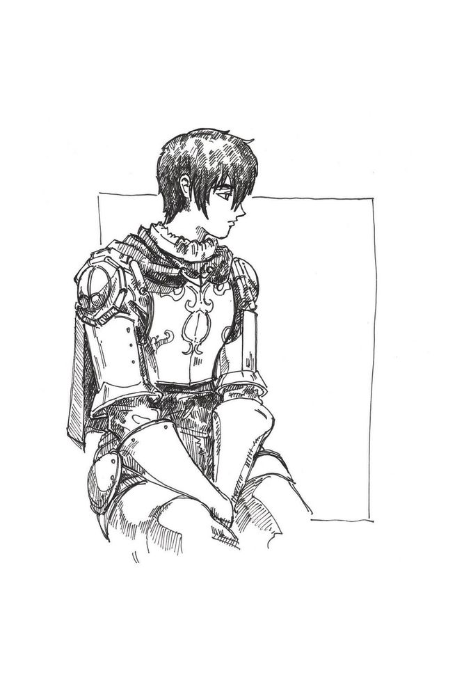 My drawing, traditional art, Caska 