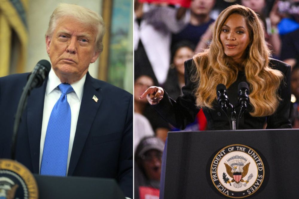 Trump seeks "major investigation" into Beyoncé and other celebs who backed Kamala Harris