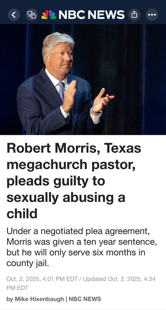 Robert Morris, Texas mega church pastor leads guilty to sexually abusing a child