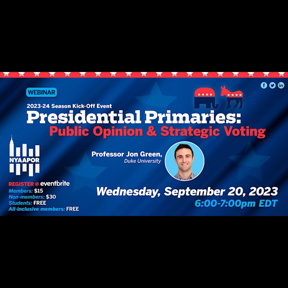 Presidential Primaries: Public Opinion & Strategic Voting