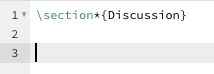 an empty discussion section