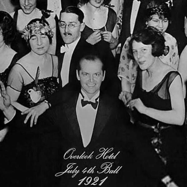 Black and white photo from The Shining (1980)

Overlook Hotel
July 4th Ball
1921