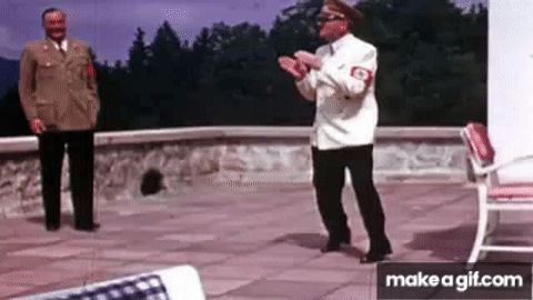 adolf hitler briefly dancing like an idiot